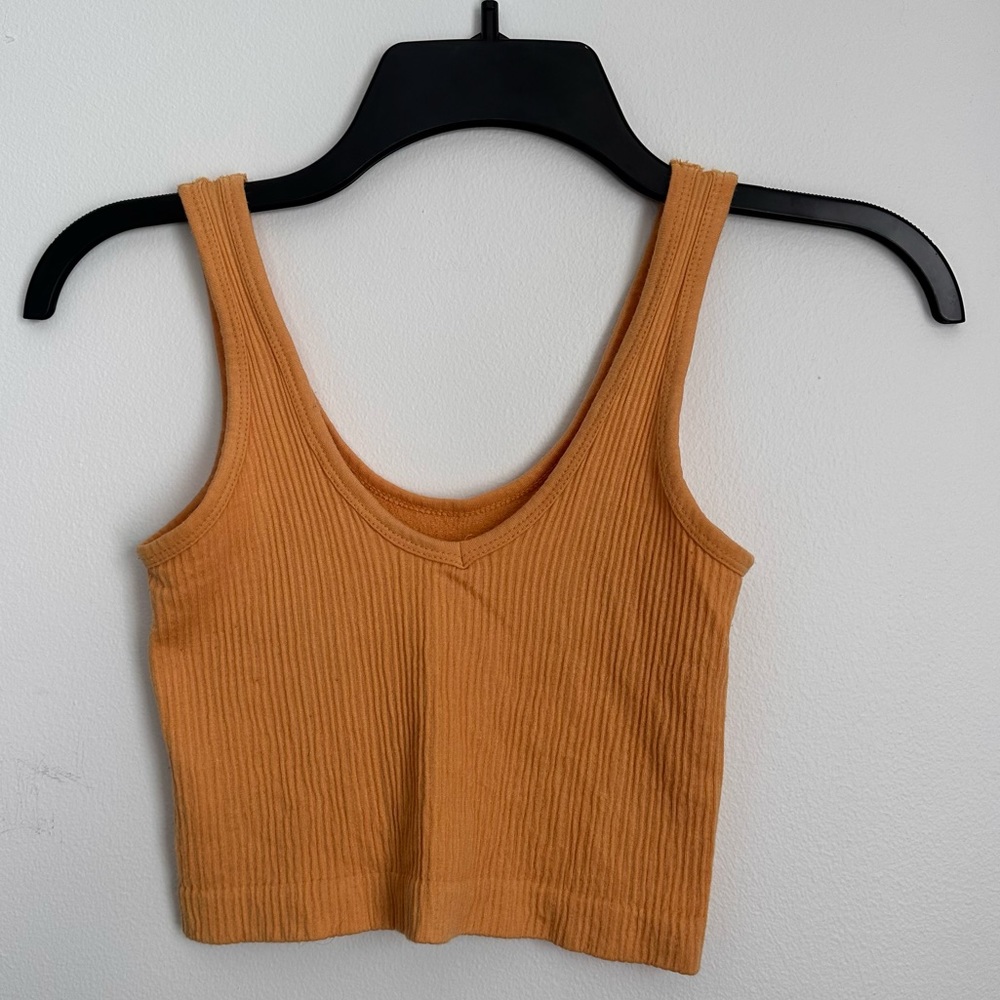 URBAN OUTFITTERS Out From Under Gold cropped tank